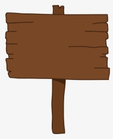 Cartoon Sign Animation Shoulder Brown Png Image Cartoon - Cartoon Wooden Sign Png, Transparent Png, Transparent PNG