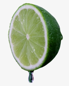Half Green Juicy Lemon Png Image - Water Droplet, Transparent Png, Transparent PNG