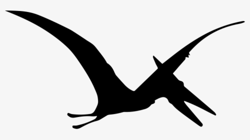 Pterodactyl Dinosaur Bird Shape - Pterodactyl Clipart Black And White, HD Png Download, Transparent PNG