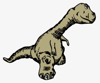 Dinosaur Sideview Clip Arts - Dinosaur Black And White Transparent, HD Png Download, Transparent PNG