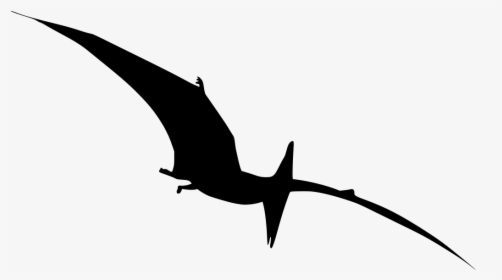 Pterodactyl Dinosaur Silhouette Png, Transparent Png, Transparent PNG