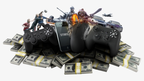 Gaming And Money - Video Games And Money, HD Png Download, Transparent PNG
