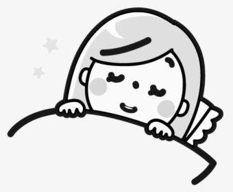 Sleeping Girl Clipart Black And White, HD Png Download, Transparent PNG