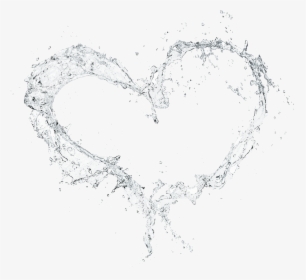 #water #splash #heart #hearts #effects #effect #frame - Water Splash Heart Png, Transparent Png, Transparent PNG