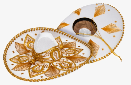 White And Gold Sombrero, HD Png Download, Transparent PNG