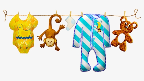 Baby Boy Clothesline, Baby Clothes, Baby Toys, Cute - Enxoval De Bebe Png, Transparent Png, Transparent PNG