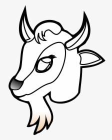 Goat Clipart Goat Head - Goat Clip Art, HD Png Download, Transparent PNG