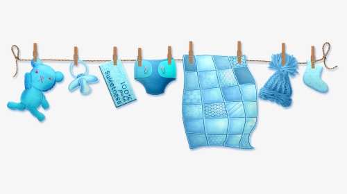 Baby Clothes Line, Hanging Baby Clothes, Drying, Baby - Coin Purse, HD Png Download, Transparent PNG