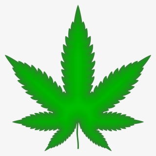 Green Marijuana Leaf Png, Transparent Png, Transparent PNG