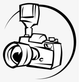Camera Clipart Outline - Dslr Camera Clipart Png, Transparent Png, Transparent PNG