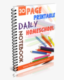 Free Printable Homeschool Daily Notebook Homeschool - Writing, HD Png Download, Transparent PNG