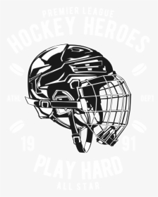 Transparent Hockey Helmet Png - Hockey Helmet Art Design, Png Download, Transparent PNG