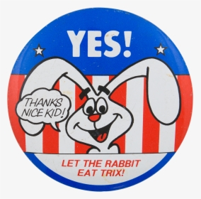 Transparent Yes No Button Png - Trix Rabbit Vote, Png Download, Transparent PNG