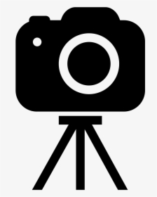 Transparent Photographer Clipart - Camera On A Tripod Clipart, HD Png Download, Transparent PNG