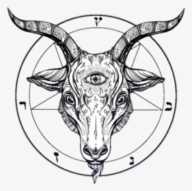 #satan #satanic #goat #blood #bleed #hell #die #kill - Devil Goat, HD Png Download, Transparent PNG
