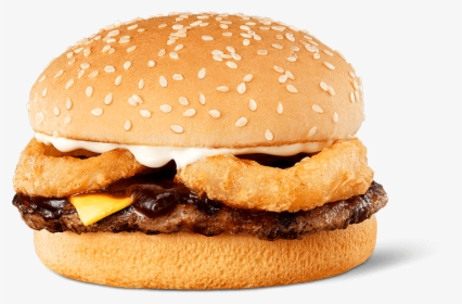 Rodeo Cheeseburger - Hungry Jacks Onion Rings, HD Png Download, Transparent PNG