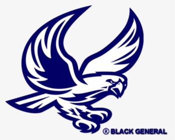 Atlanta Falcons Mascot Falcon Black And White Wing - Lyman Moore Falcon, HD Png Download, Transparent PNG