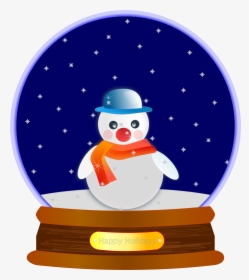 Transparent Snow Clipart Png - Christmas Snow Globe Clip Art, Png Download, Transparent PNG
