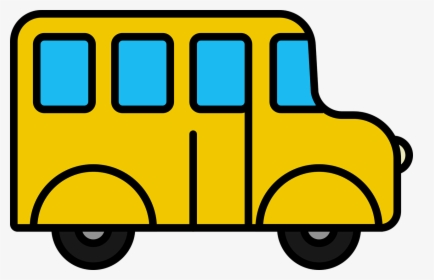 Icon Bus School Bus Free Picture - Bus Shape Cookie Stencil, HD Png Download, Transparent PNG