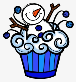 Snowflake Clipart Winter Vacation - Birthday Cupcake Clip, HD Png Download, Transparent PNG
