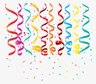 Confete, Curling Fita, Aniversário, Flâmulas - Transparent Background Red Confetti Png, Png Download, Transparent PNG