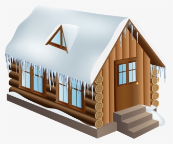 House With Snow Clipart - House, HD Png Download, Transparent PNG