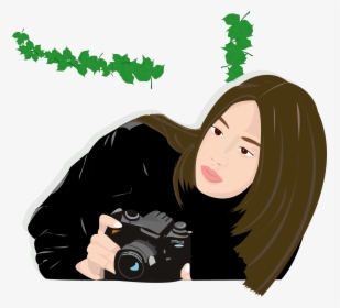 Photography Paparazzi Camera - Cool Girl Have The Camera Clipart, HD Png Download, Transparent PNG