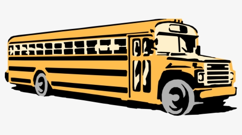 Vector Illustration Of Schoolbus Or School Bus Used - School Bus, HD Png Download, Transparent PNG