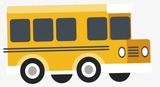 Cartoon School Bus - Cartoon School Bus Transparent, HD Png Download, Transparent PNG