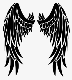 Clipart - Angel Wings Clipart Black And White, HD Png Download, Transparent PNG