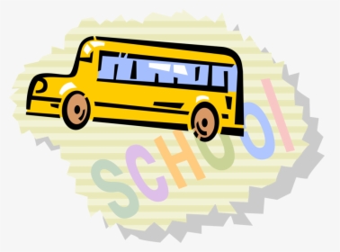 Vector Illustration Of Schoolbus Or School Bus Used - Tour Bus Service, HD Png Download, Transparent PNG