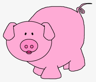 Pigs Clipart Pink - Clip Art Of A Pig, HD Png Download, Transparent PNG