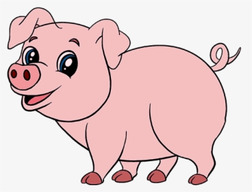 Clip Art Piglet Drawing Mummy Transprent - Pig Drawing For Kids, HD Png Download, Transparent PNG