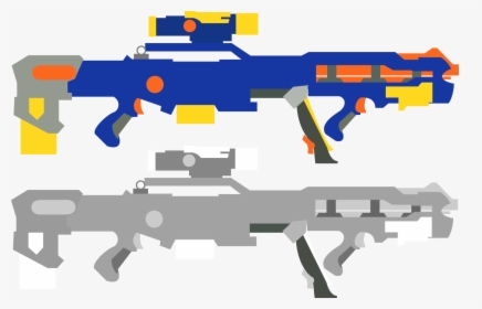 Nerf N Strike Elite - Nerf Gun Vector Art, HD Png Download, Transparent PNG