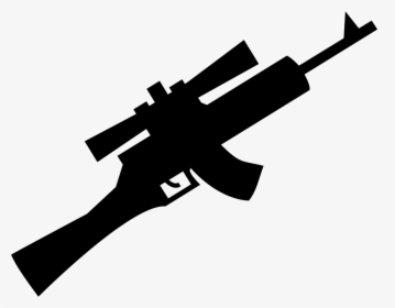 Sniper Rifle - Rifle Icon Black Png, Transparent Png, Transparent PNG