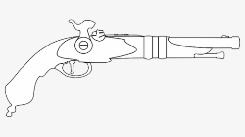 Percussion Cap Musket Gun Vector Image - Musket Outline, HD Png Download, Transparent PNG
