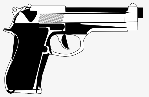 Handgun, Pistol, Weapon, Revolver, Gun, American - Gun Clipart Free, HD Png Download, Transparent PNG