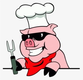 Cartoon Pig Roast Clipart - Pig In Chef Hat, HD Png Download, Transparent PNG