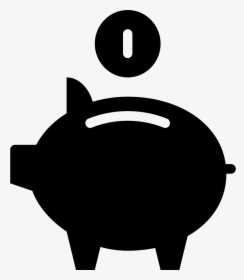 Pig Black Silhouette White Clip Art - Portable Network Graphics, HD Png Download, Transparent PNG