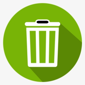 Trash Can Flat Design , Png Download - Recycle Bin Windows 10 Png, Transparent Png, Transparent PNG