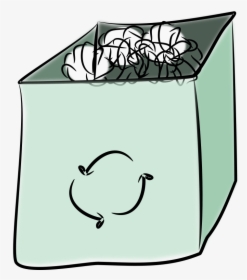 Waste Container Clipart Rubbish Bins & Waste Paper - Reutilizar Papel Png, Transparent Png, Transparent PNG