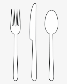 Free Clip Art - Spoon And Fork White Clipart, HD Png Download, Transparent PNG