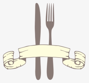 Fork Clipart Red Spoon - Ribbon Spoon And Fork, HD Png Download, Transparent PNG