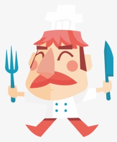 Chef Cook Cartoon Illustration - Chef, HD Png Download, Transparent PNG