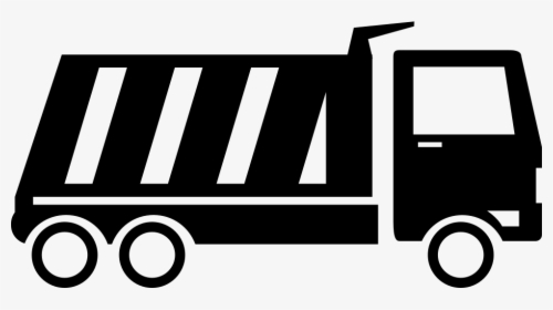 Transparent Dump Truck Black And White Clipart - Dump Truck Icon Png, Png Download, Transparent PNG