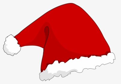 Santa S Hat, Santa Claus, Christmas, Red Cap, Santa - Drawn Santa Hat Transparent, HD Png Download, Transparent PNG