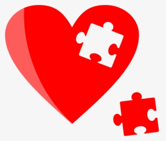 Coração Png De Alta Qualidade - Heart With Puzzle Piece Png, Transparent Png, Transparent PNG