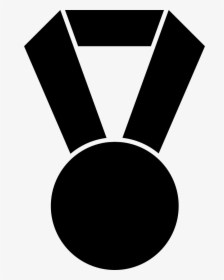Football Medal Hanging Of A Ribbon In Black Shaped - Medal Black And White Png, Transparent Png, Transparent PNG