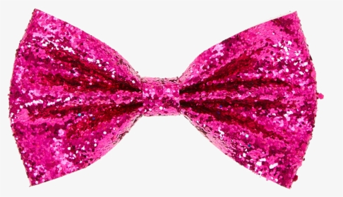 Pink,bow Accessory,tie,swimsuit Top,costume Accessory - Pink Glitter Bow Tie, HD Png Download, Transparent PNG