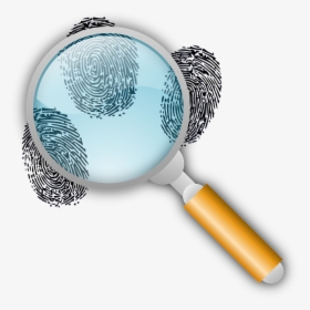 Detective, Clues, Find, Finger, Fingerprints, Mystery - Magnifying Glass With Fingerprints, HD Png Download, Transparent PNG